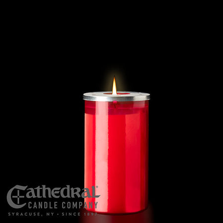 72-Hour Beeswax Ruby Chapel Lights by Anchor Christian Distributors