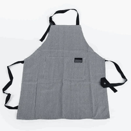 HM KITCHEN APRON BLACK/WHITE