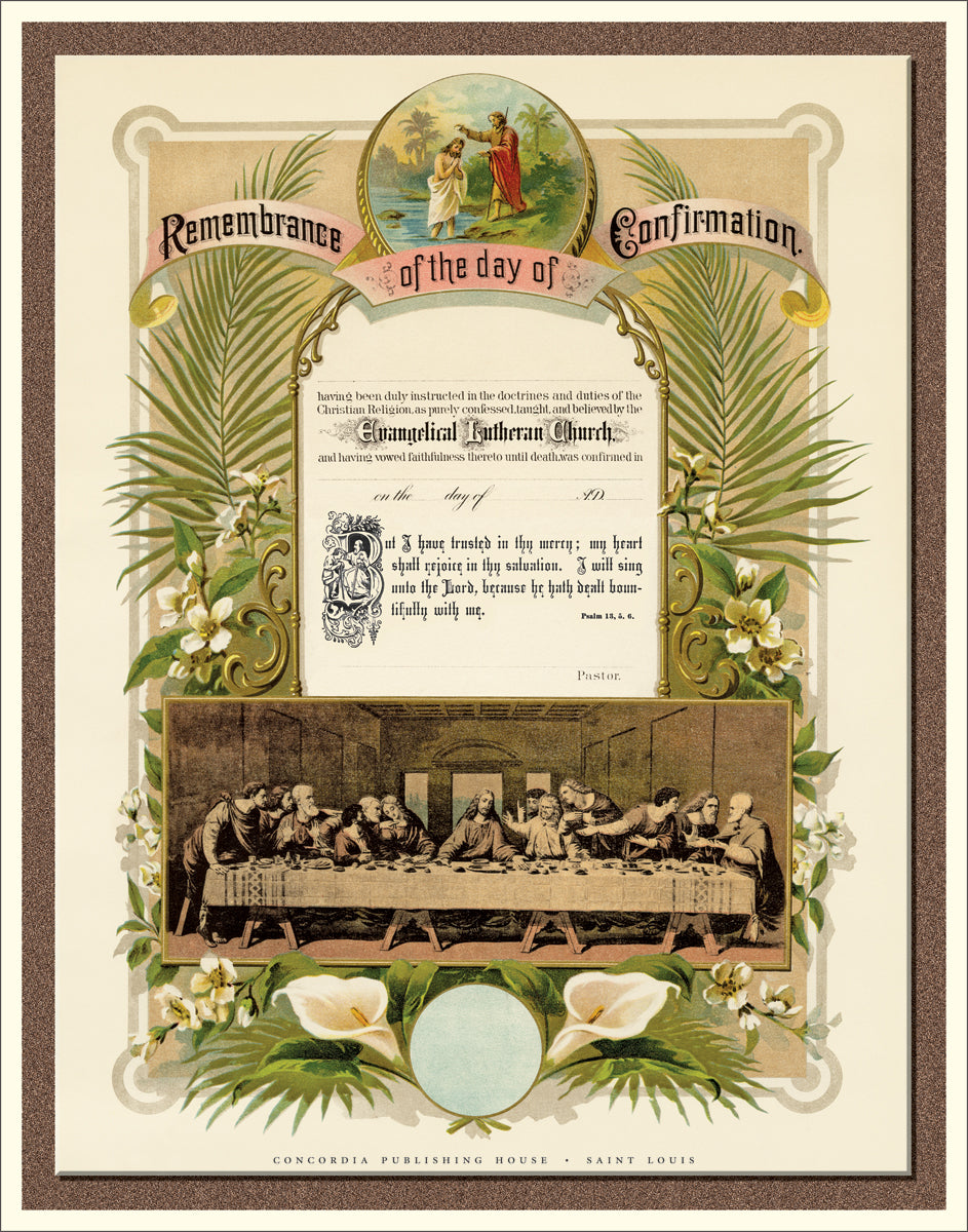 Vintage Confirmation Certificate #1
