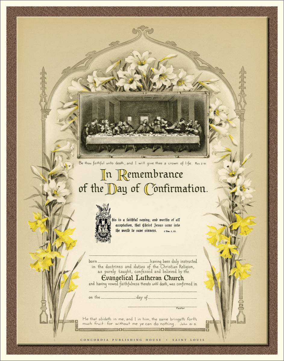 Vintage Confirmation Certificate #3