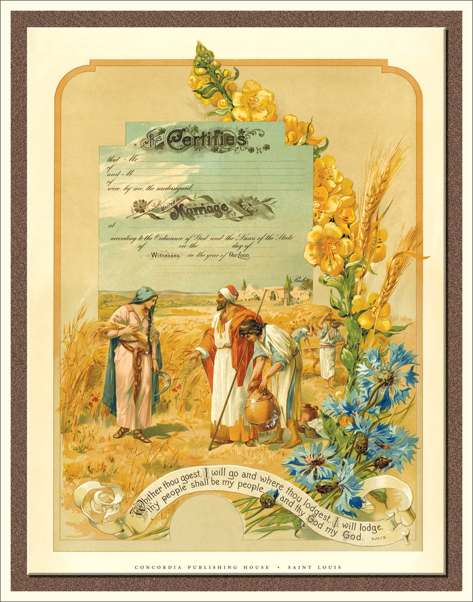 Vintage Marriage Certificate