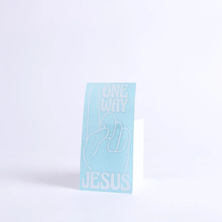 DECAL VINYL ONE WAY JESUS