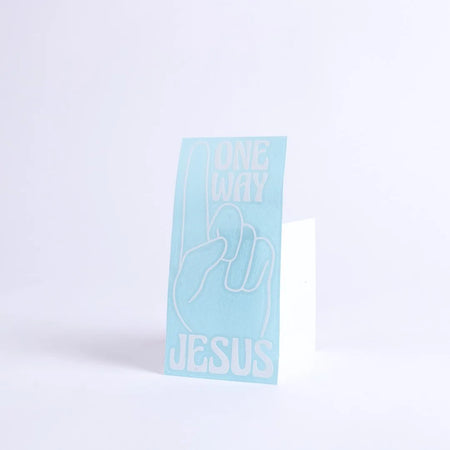 DECAL VINYL ONE WAY JESUS