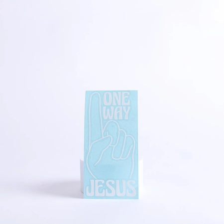 DECAL VINYL ONE WAY JESUS