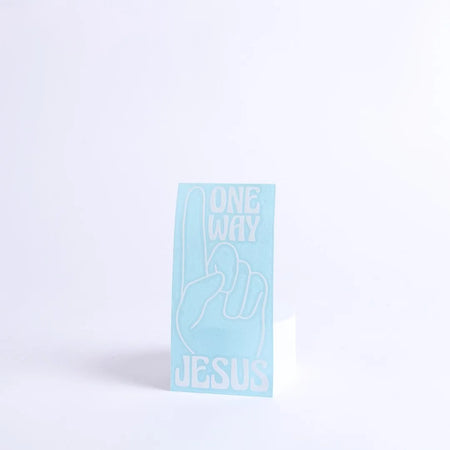 DECAL VINYL ONE WAY JESUS