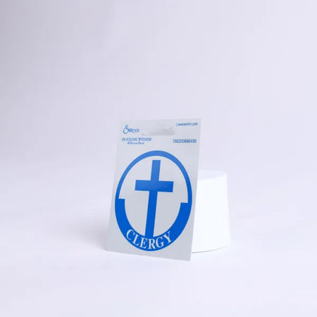 Clergy Scotch Reflective Sticker Decals by Swanson Christian Products, product view 4