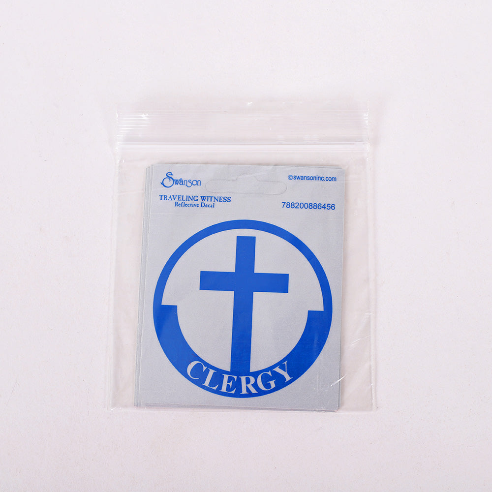 CLERGY SCOTCH REFLECTIVE STICKER PK6