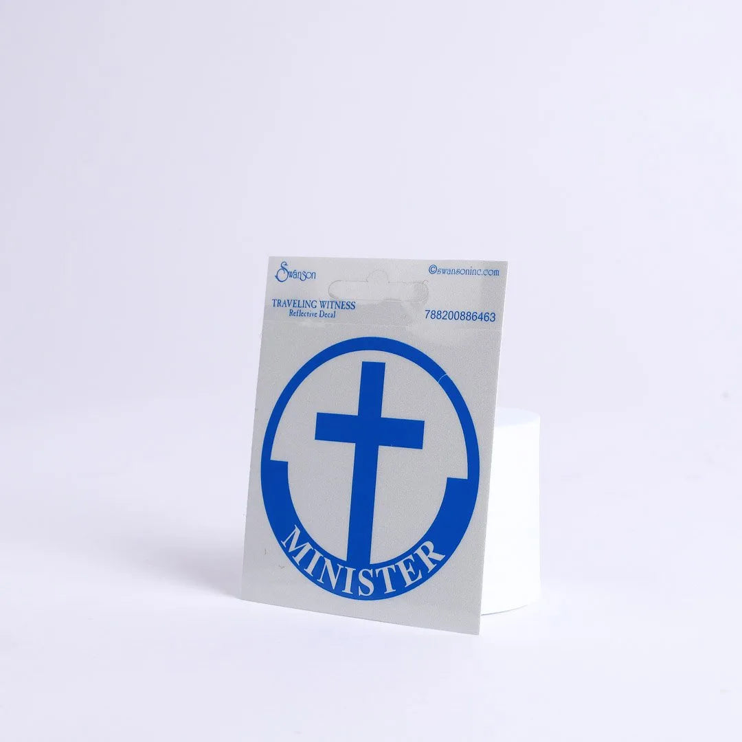MINISTER SCOTCH REFLECTIVE STICKER PK6