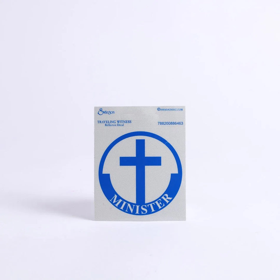 MINISTER SCOTCH REFLECTIVE STICKER PK6