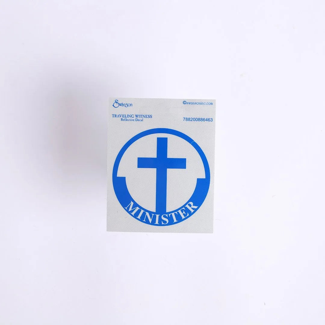 MINISTER SCOTCH REFLECTIVE STICKER PK6