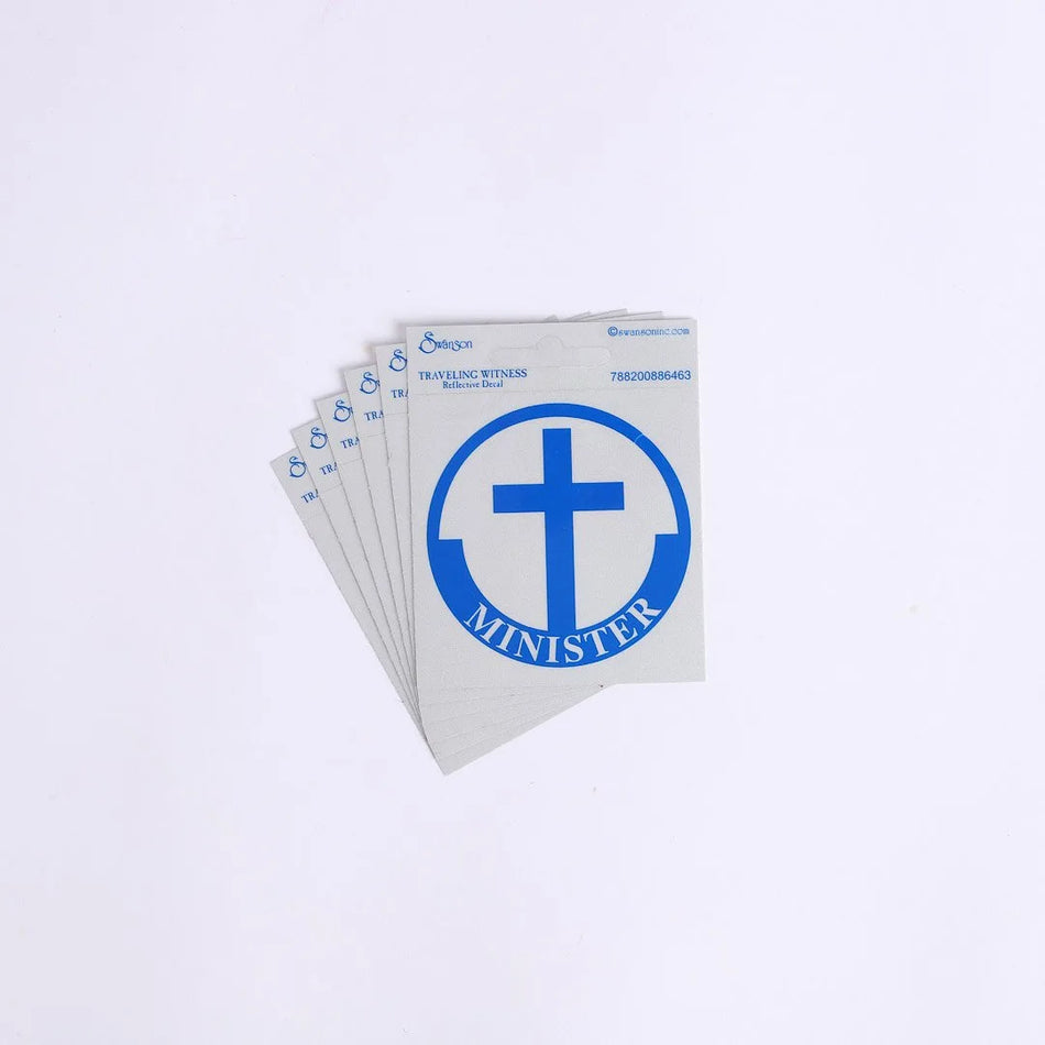 MINISTER SCOTCH REFLECTIVE STICKER PK6