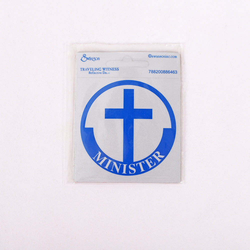 MINISTER SCOTCH REFLECTIVE STICKER PK6