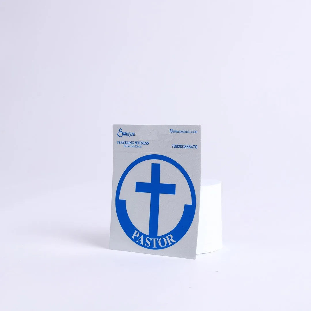 PASTOR SCOTCH REFLECTIVE STICKER PK6