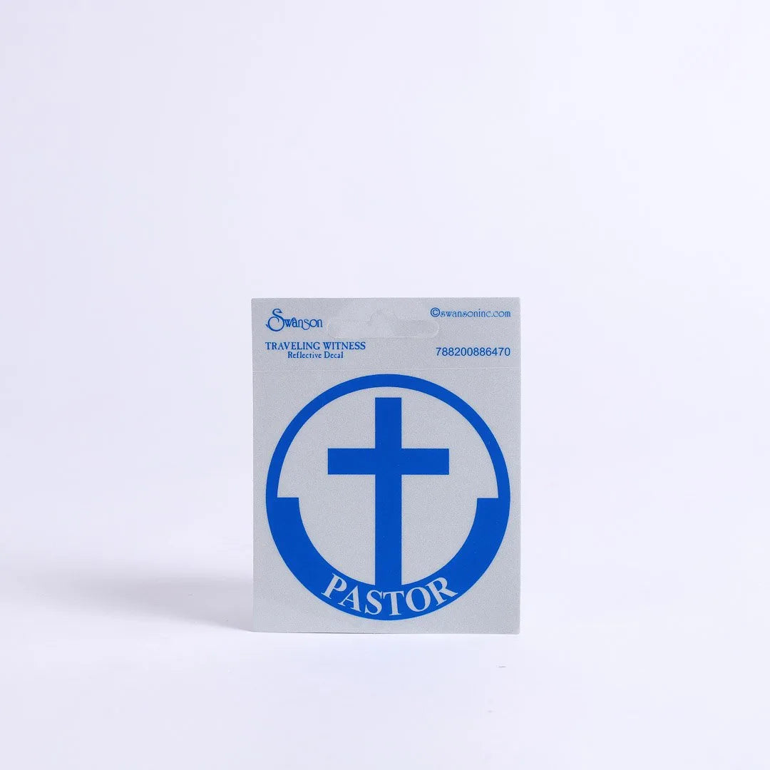 PASTOR SCOTCH REFLECTIVE STICKER PK6