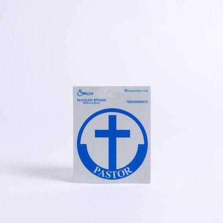 PASTOR SCOTCH REFLECTIVE STICKER PK6