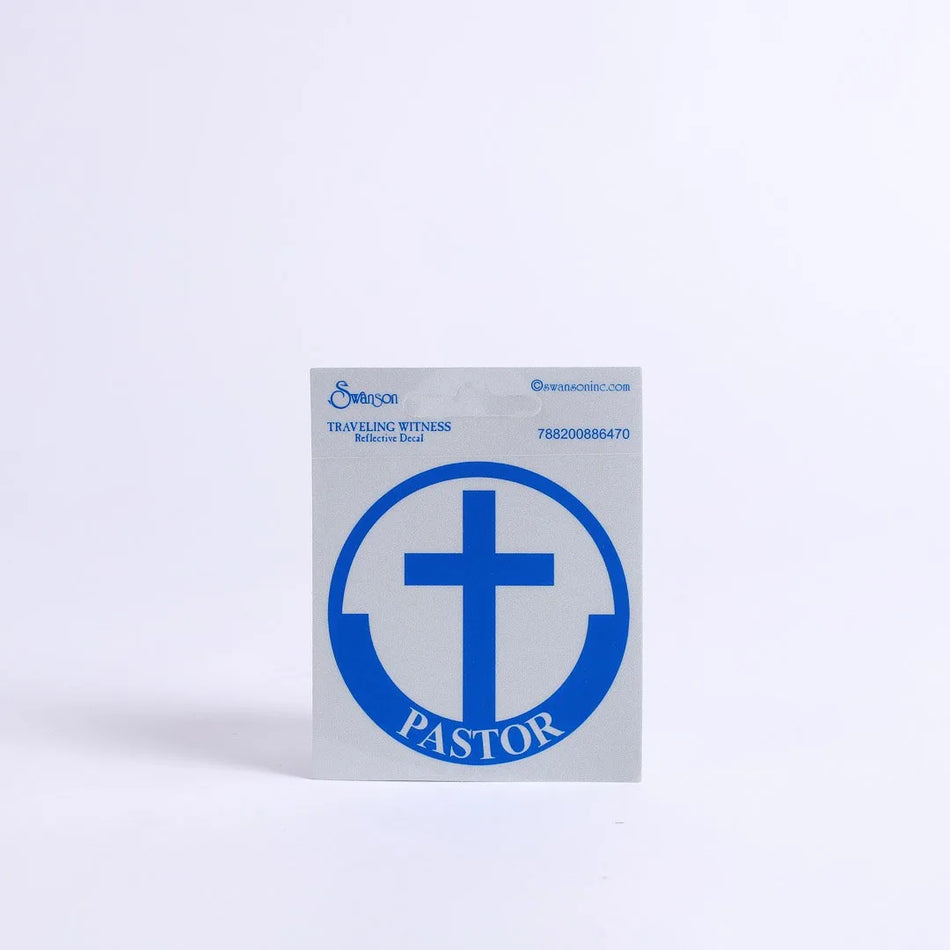 PASTOR SCOTCH REFLECTIVE STICKER PK6