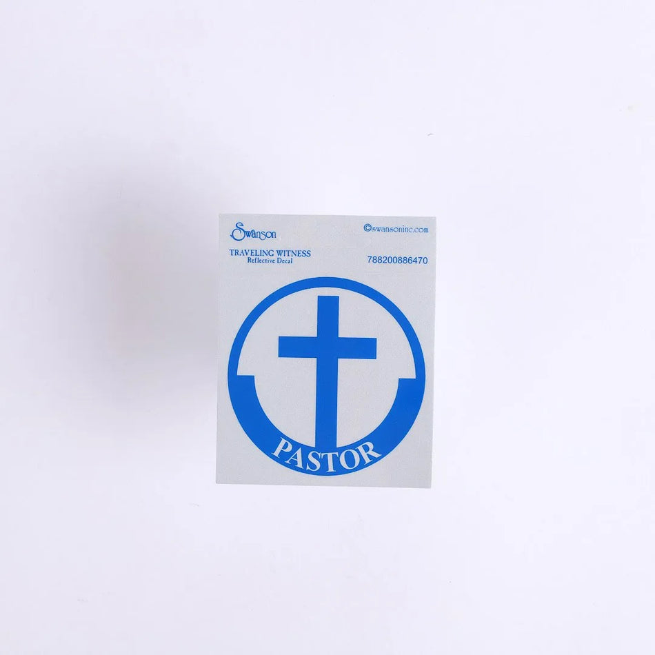 PASTOR SCOTCH REFLECTIVE STICKER PK6