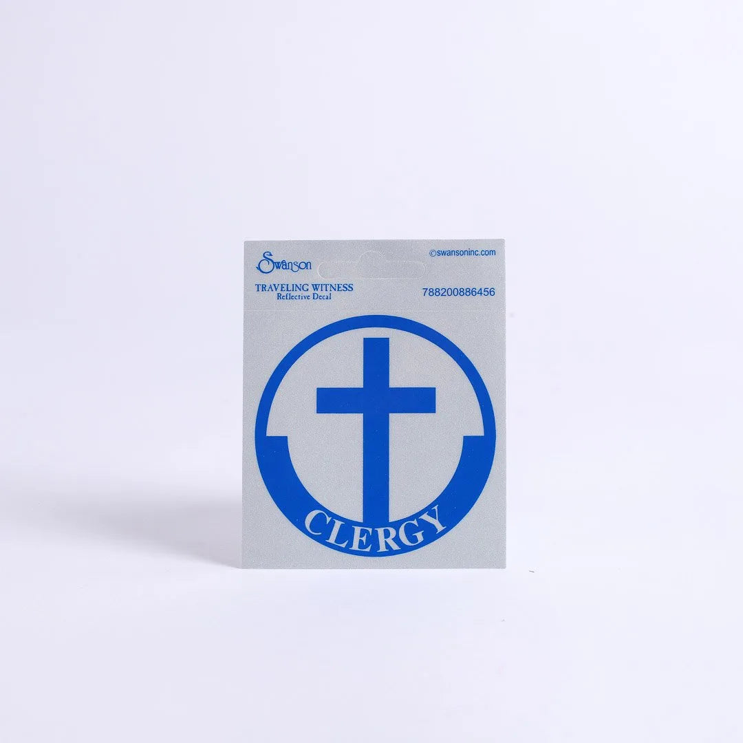 PASTOR SCOTCH REFLECTIVE STICKER PK6