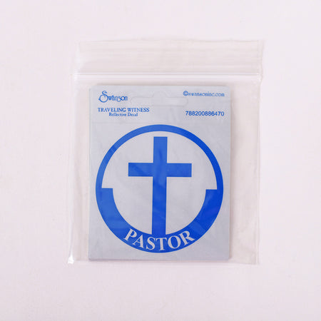 PASTOR SCOTCH REFLECTIVE STICKER PK6