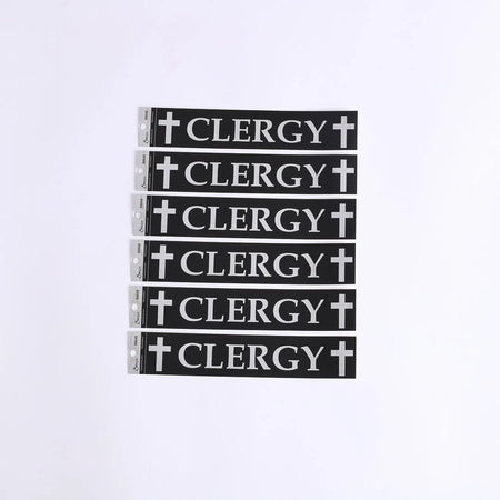 DECAL VINYL CLERGY CHROME PK6