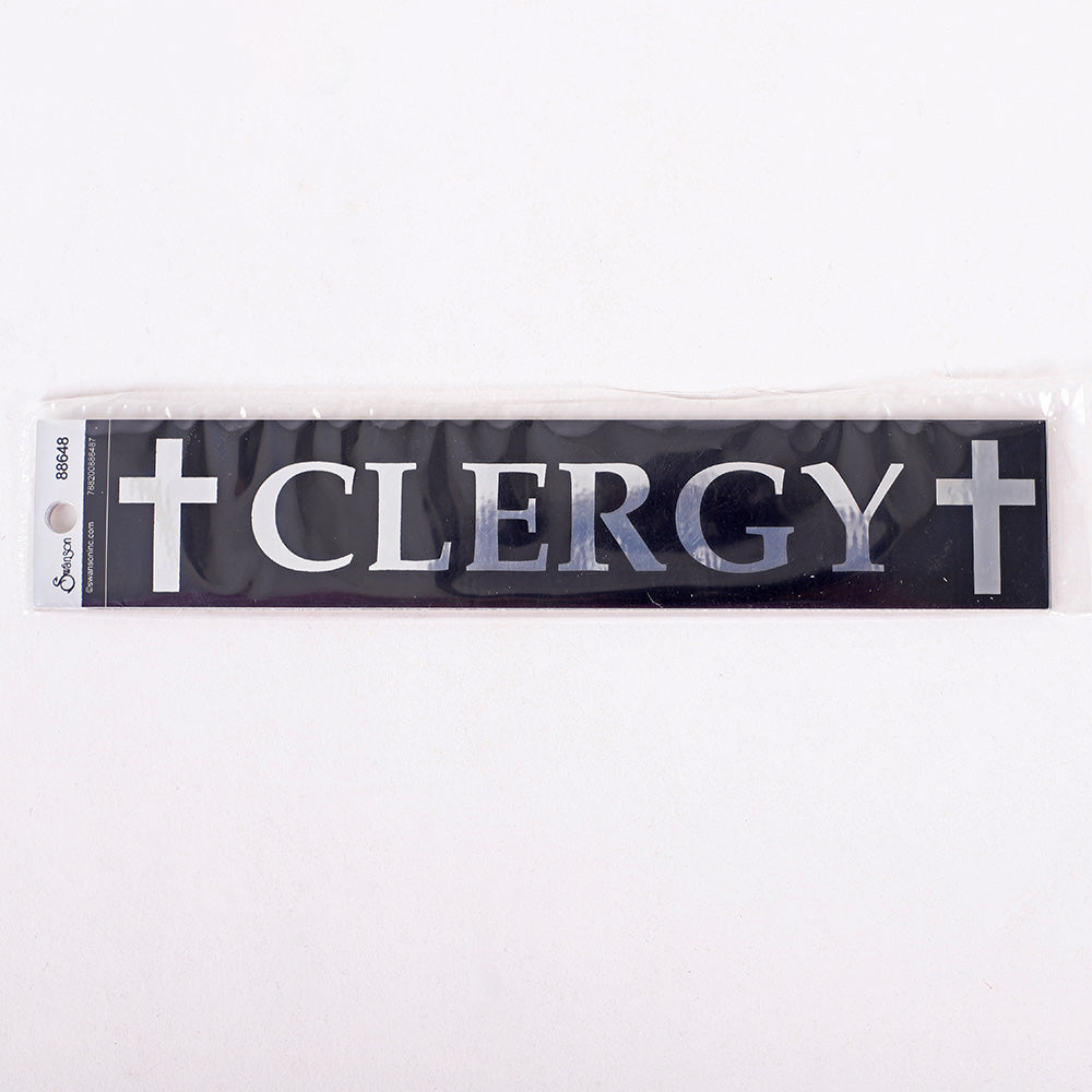 DECAL VINYL CLERGY CHROME PK6