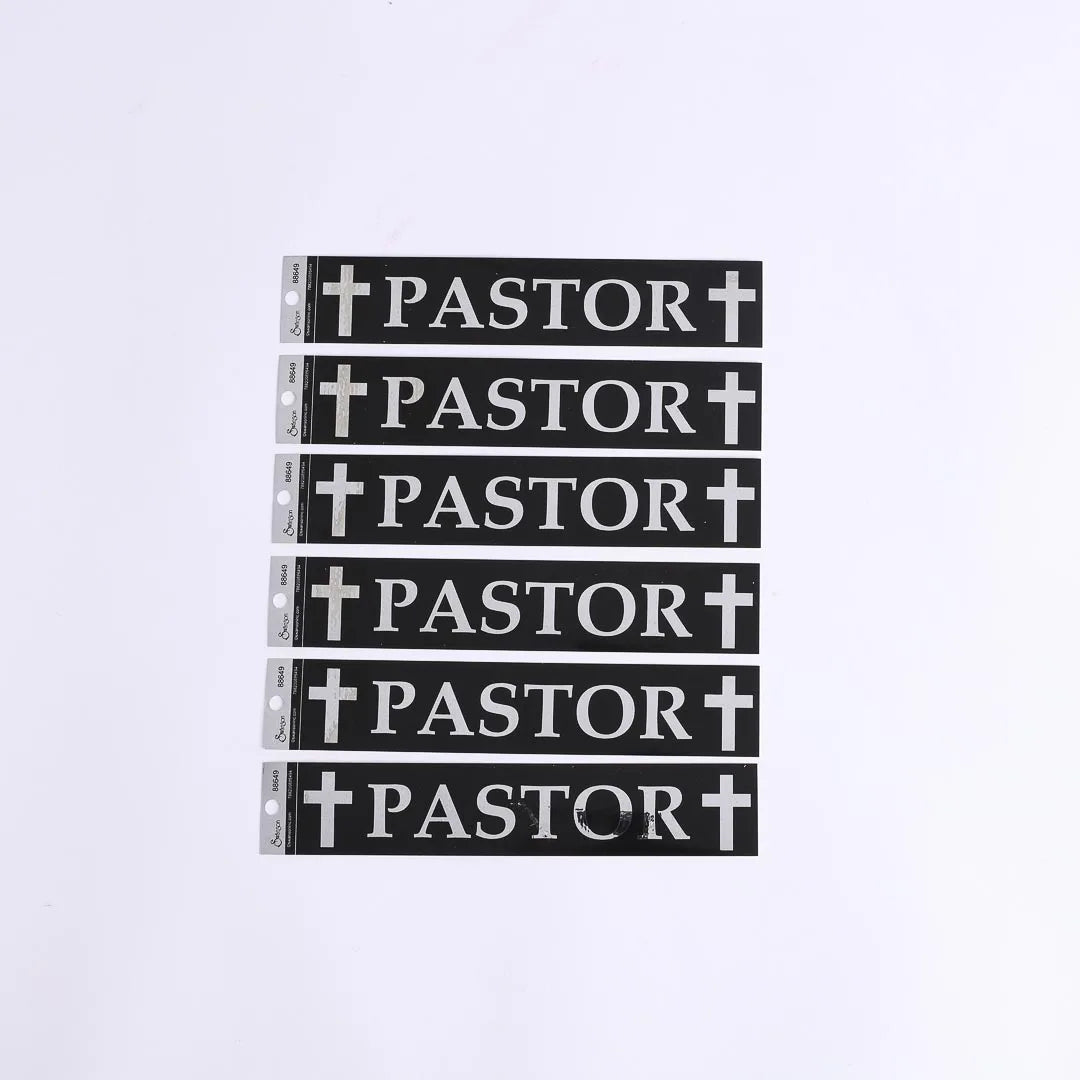 DECAL VINYL  PASTOR CHROME PK6