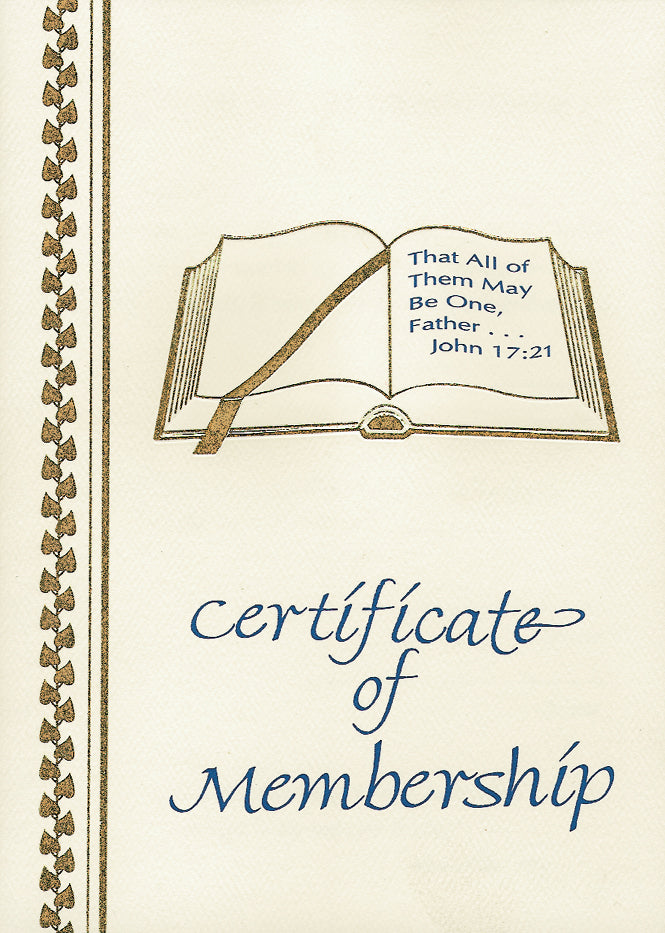 Membership Certificate (Pkg of 25)