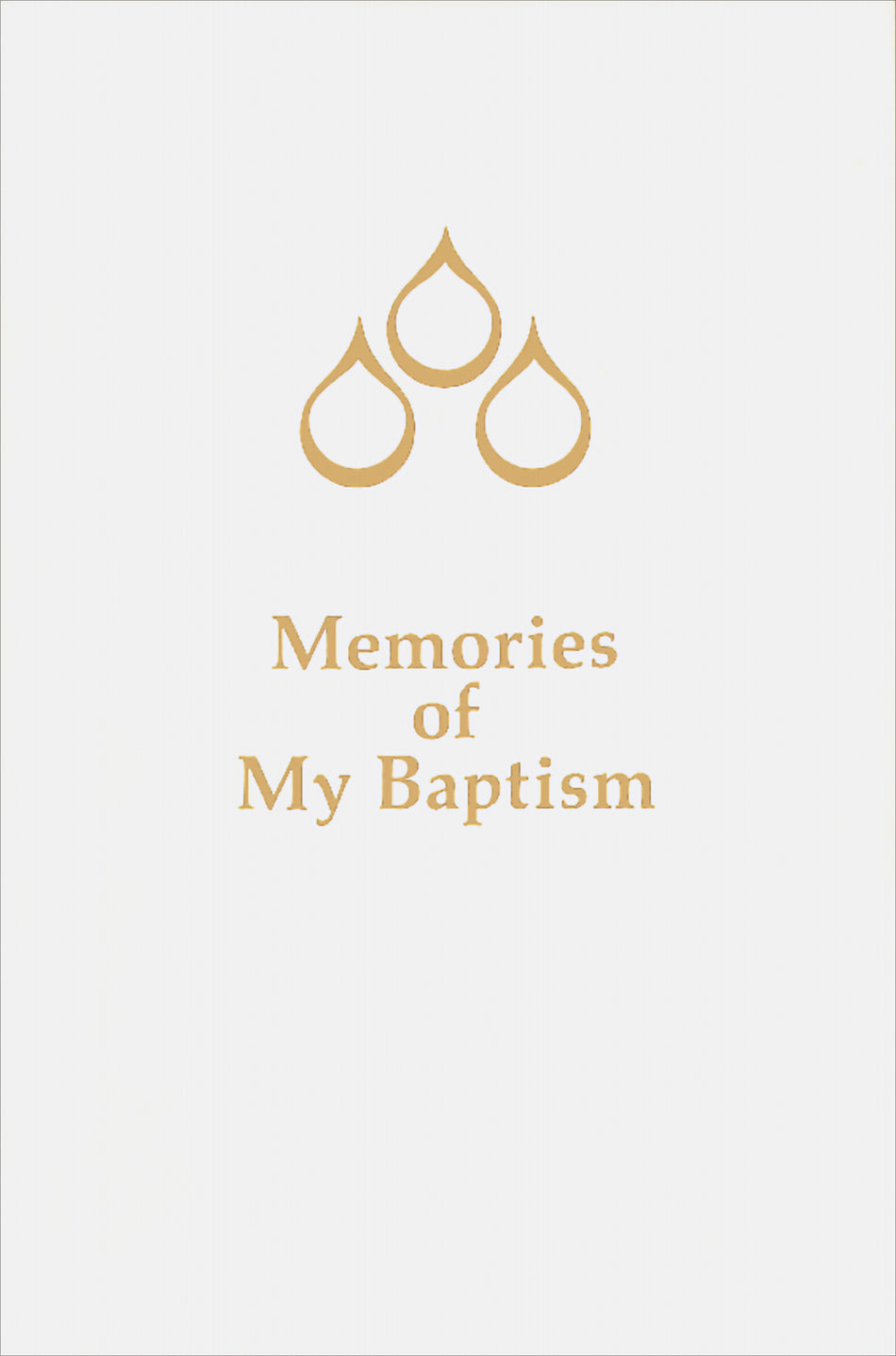 Memories of My Baptism Child's Certificate