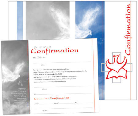 LSB Confirmation with Scripture Certificates - Pack of 10 by Concordia Publishing House, product view 5