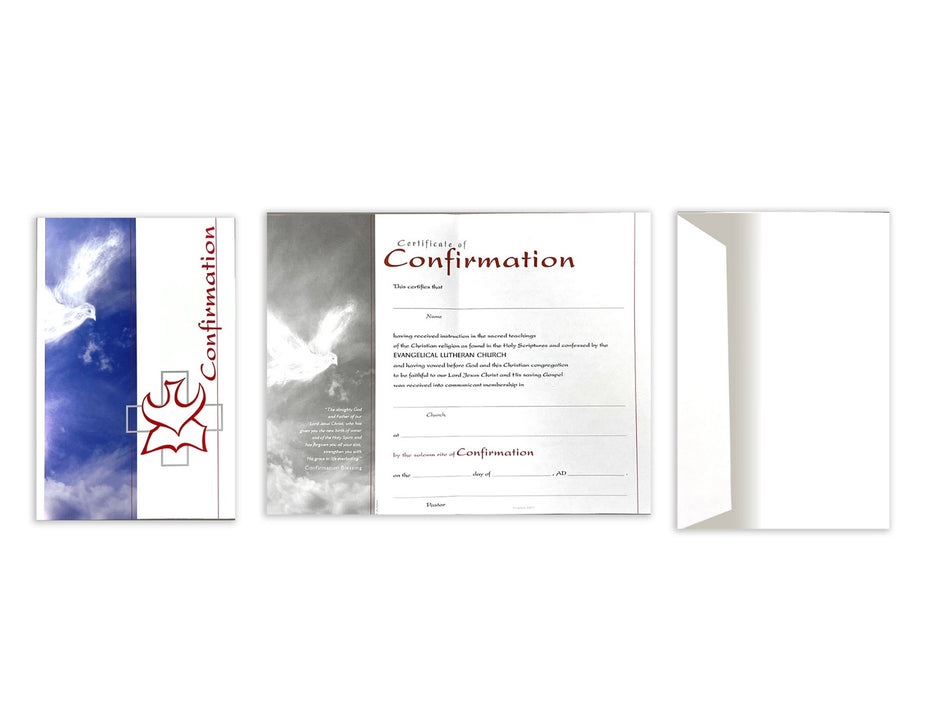 LSB Confirmation Blank Certificates (Pack of 10)