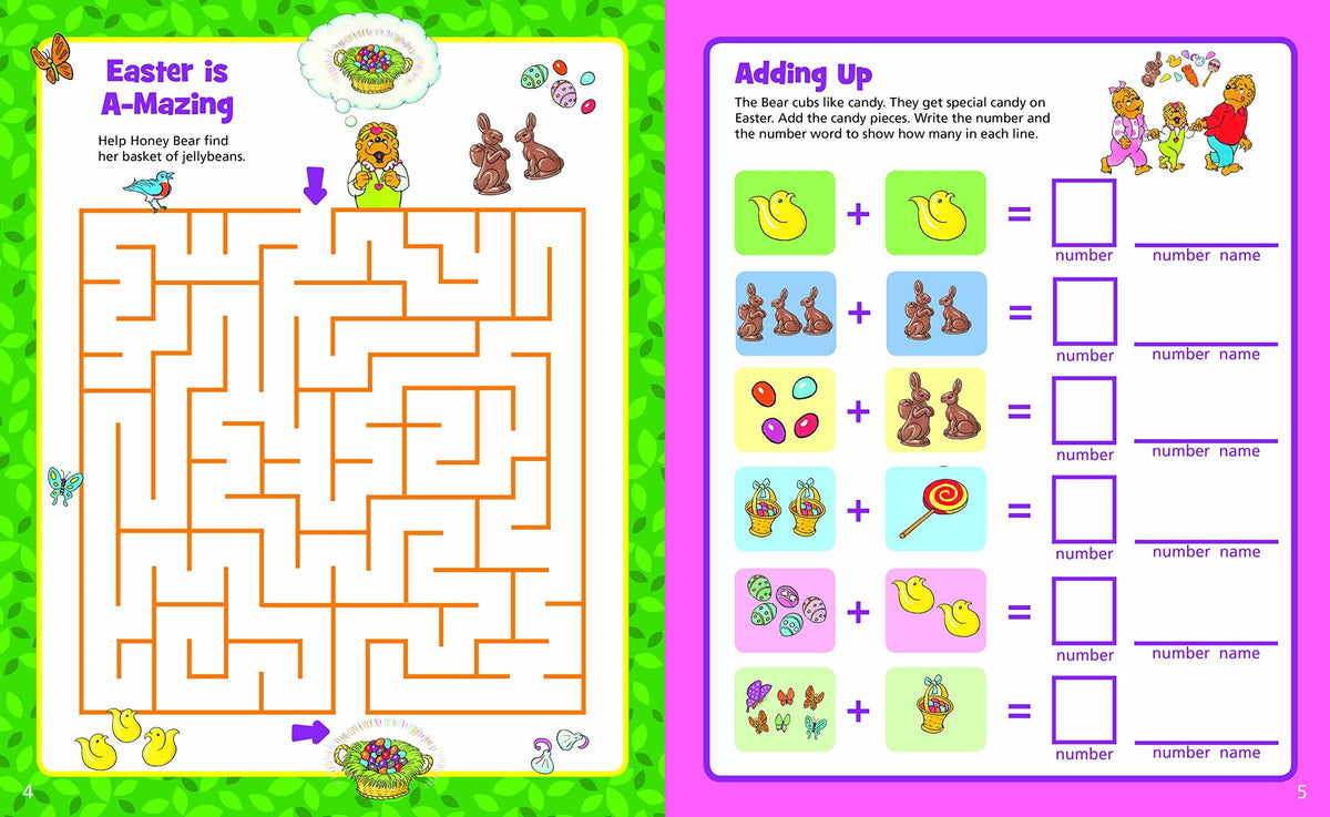 The Berenstain Bears Easter Fun Sticker and Activity Book: An Easter and Springtime Book for Kids, product view 2