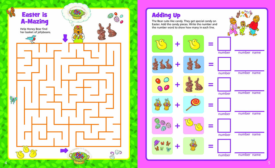 The Berenstain Bears Easter Fun Sticker and Activity Book: An Easter and Springtime Book for Kids, product view 2