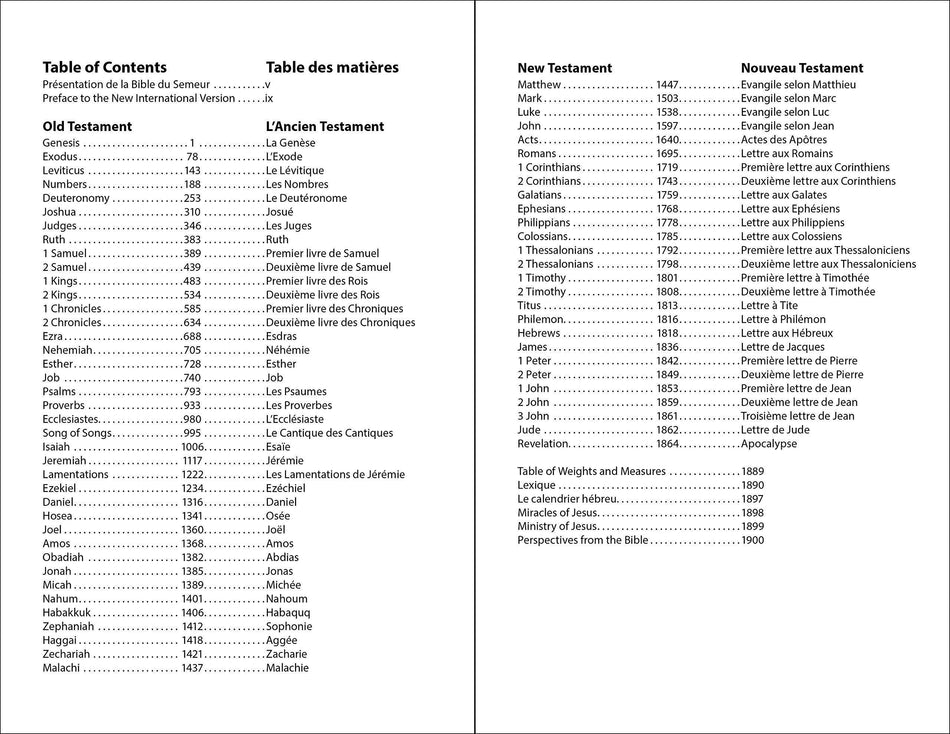 French Semeur/English Bilingual Bible (NIV) - Paperback by HarperCollins, product view 2