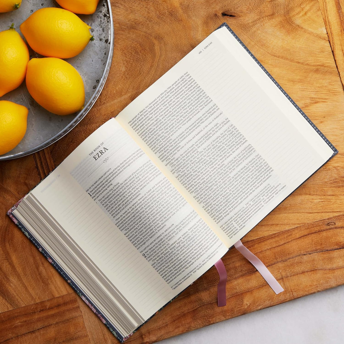 NKJV, Journal the Word Bible, Red Letter Edition, Comfort Print – Hardcover, Stone by HarperCollins, product view 6