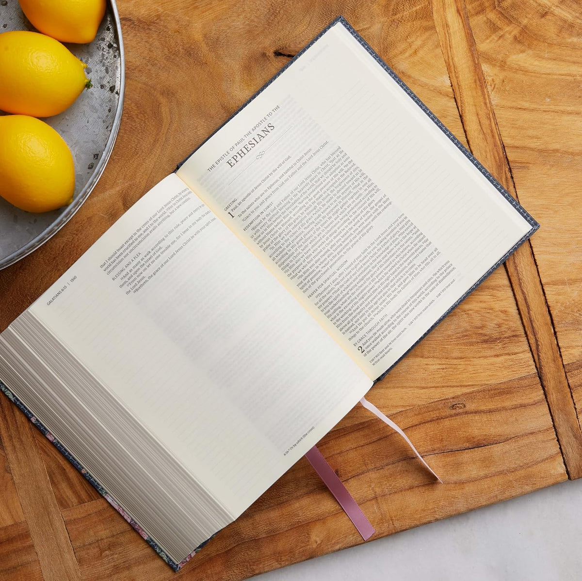 NKJV, Journal the Word Bible, Red Letter Edition, Comfort Print – Hardcover, Stone by HarperCollins, product view 8