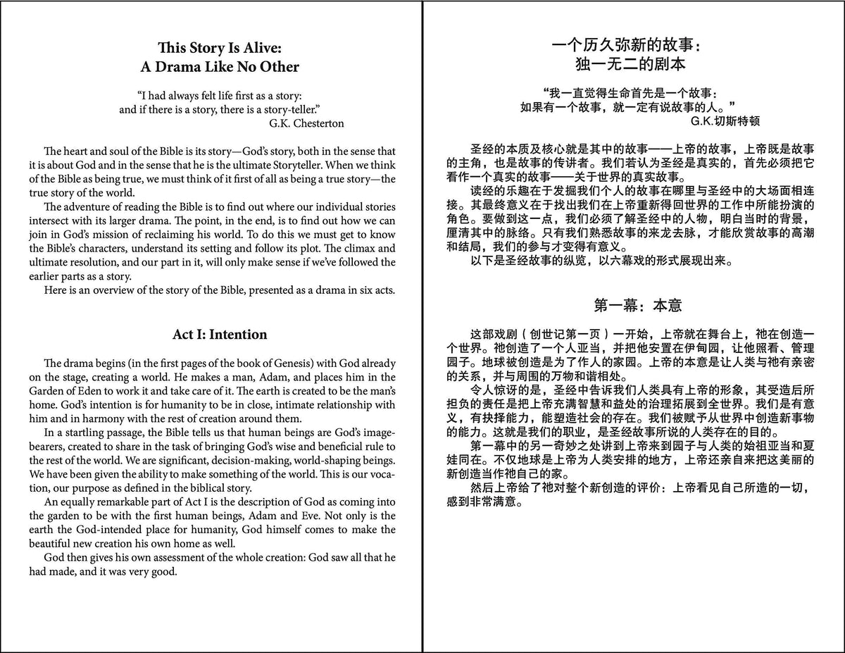 Chinese CCB (Simplified Script)/English NIV Bilingual Bible, Paperback, Yellow/Black (Bilingual edition), product view 6