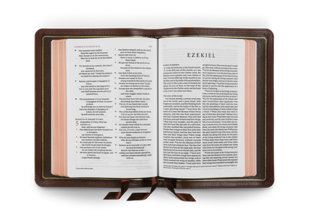 ESV Heirloom Bible, Alpha: Personal Size Edition – Leather, Calfskin, Grenada, Full Yapp by Crossway, product view 2