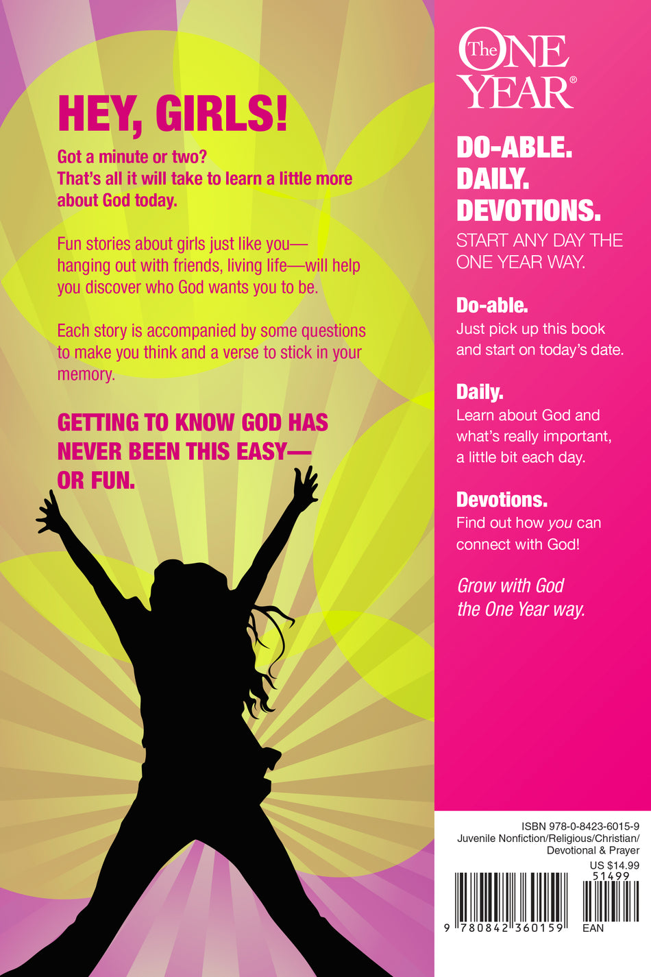 The One Year Devos for Girls 2 by Tyndale, product view 2