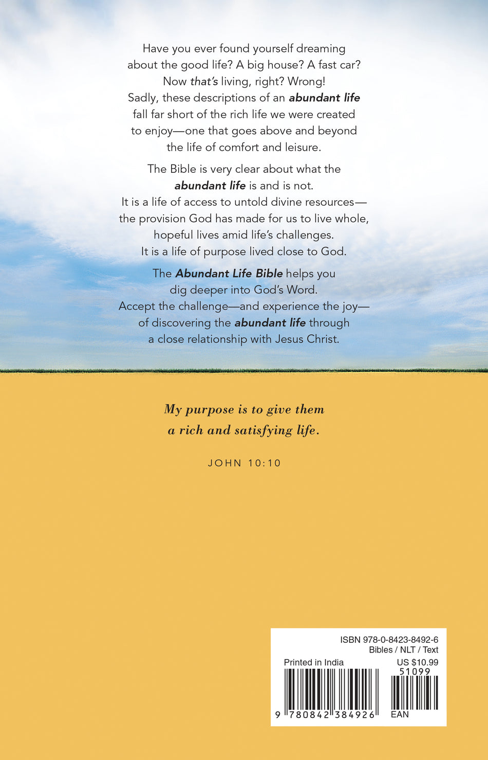 Abundant Life Bible NLT by Tyndale, product view 2