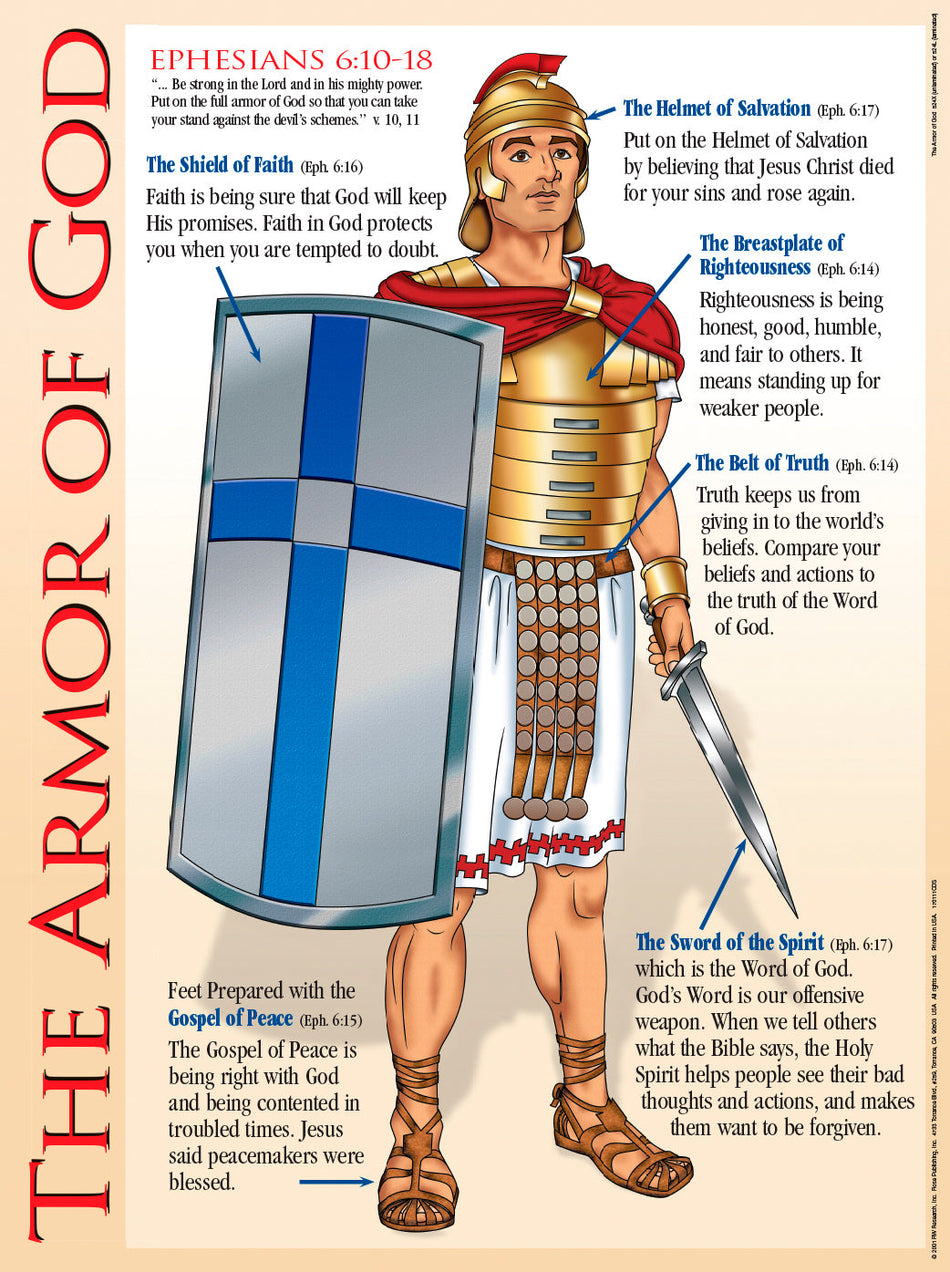 The Armor of God Wall Chart - Catholic Edition by Tyndale