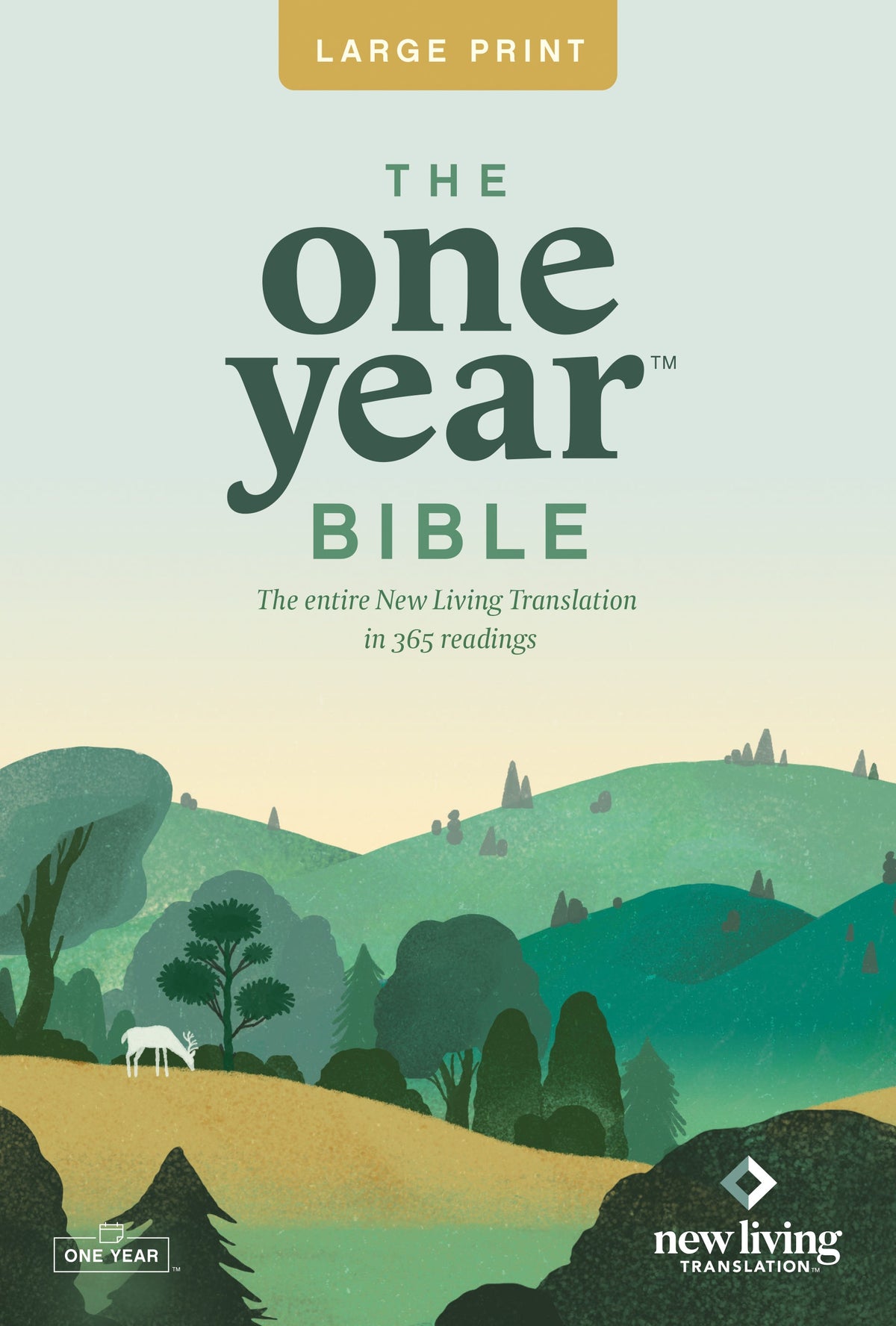 The One Year Bible NLT, Premium Slimline Large Print edition by Tyndale