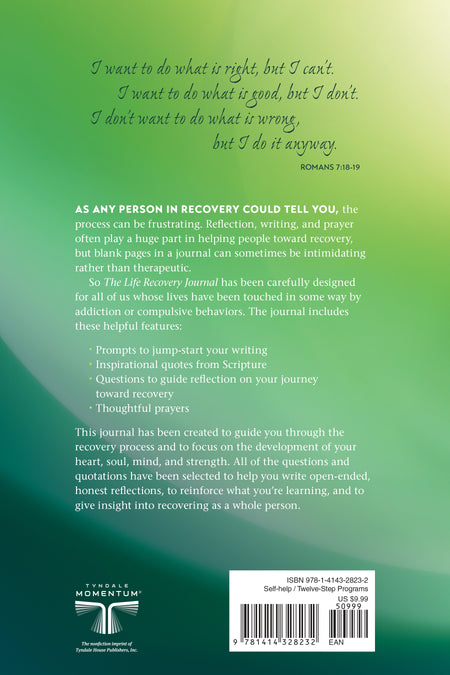 The Life Recovery Journal by Tyndale, product view 2