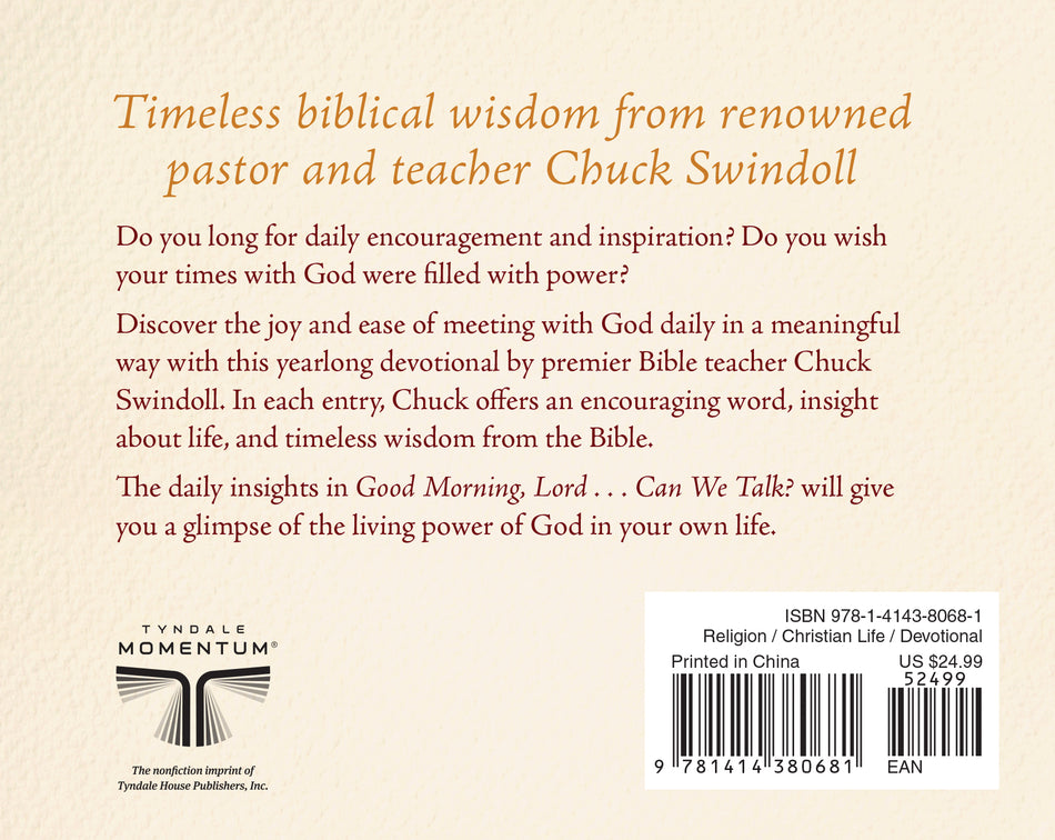 Good Morning, Lord . . . Can We Talk? by Tyndale, product view 2