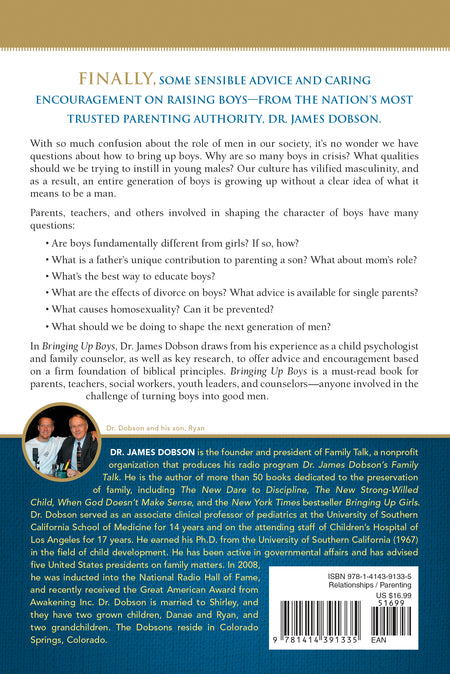 Bringing Up Boys by Tyndale, product view 2