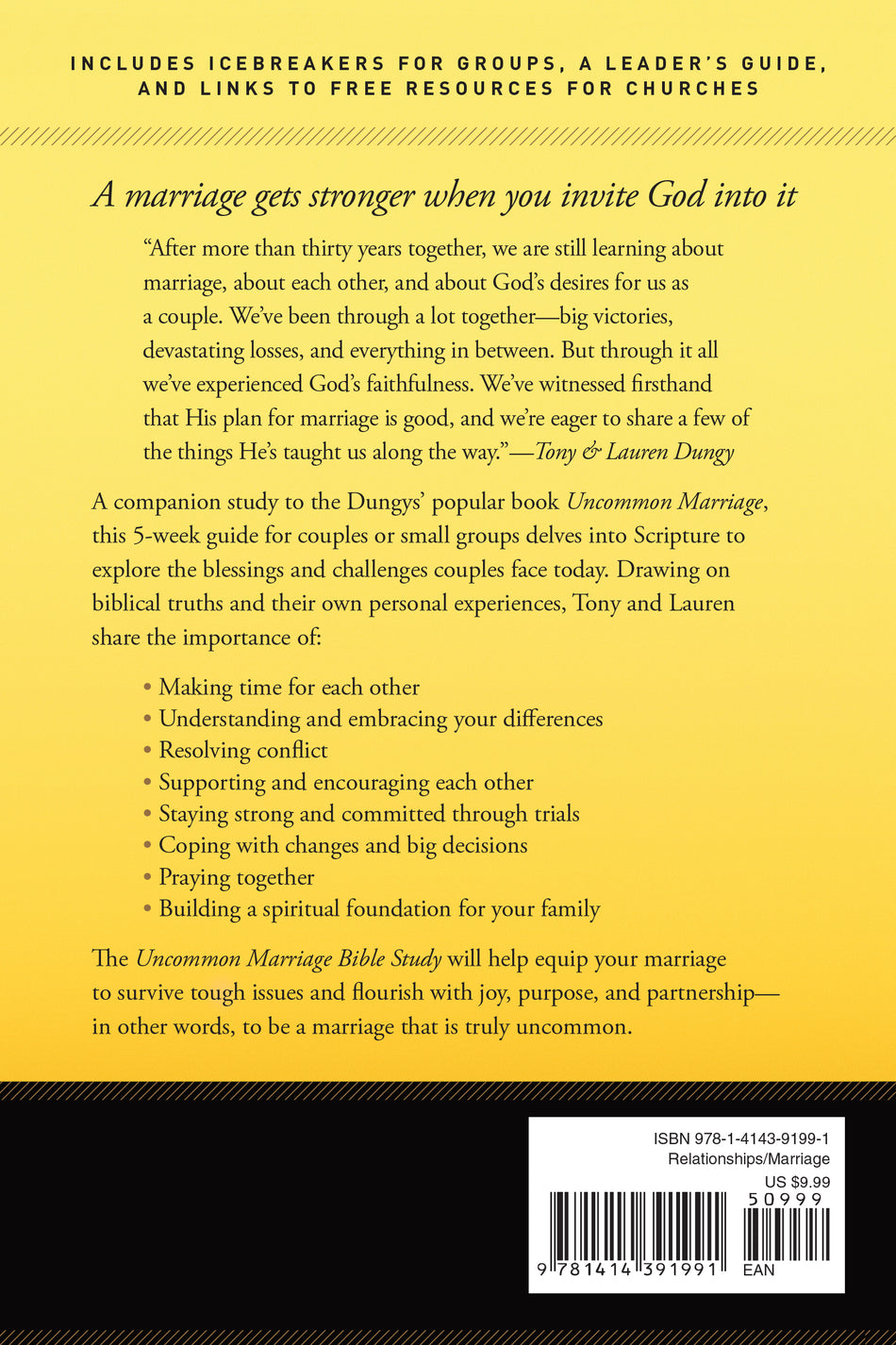 Uncommon Marriage Bible Study by Tyndale, product view 2