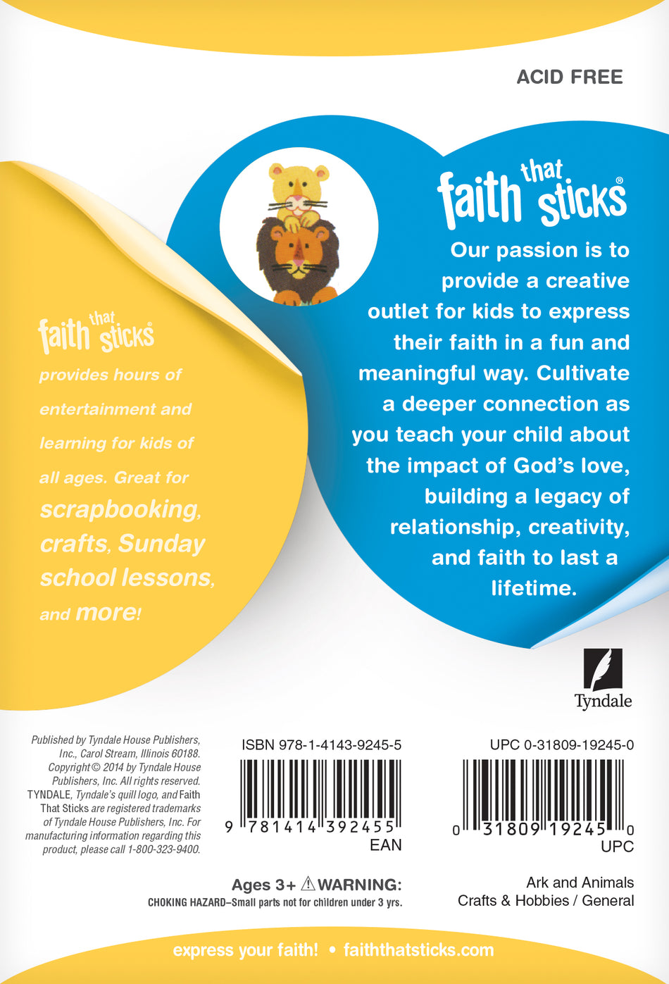 Ark and Animals Stickers by Tyndale, product view 2