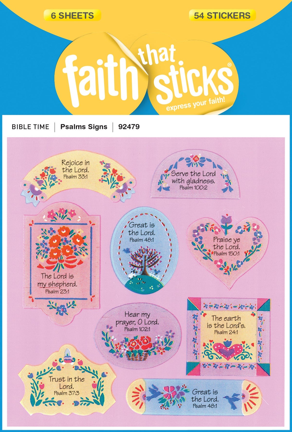 Psalms Signs Stickers by Tyndale