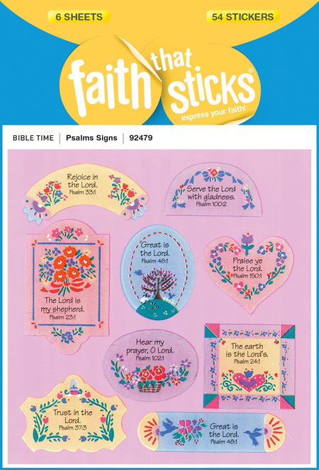 Psalms Signs Stickers by Tyndale