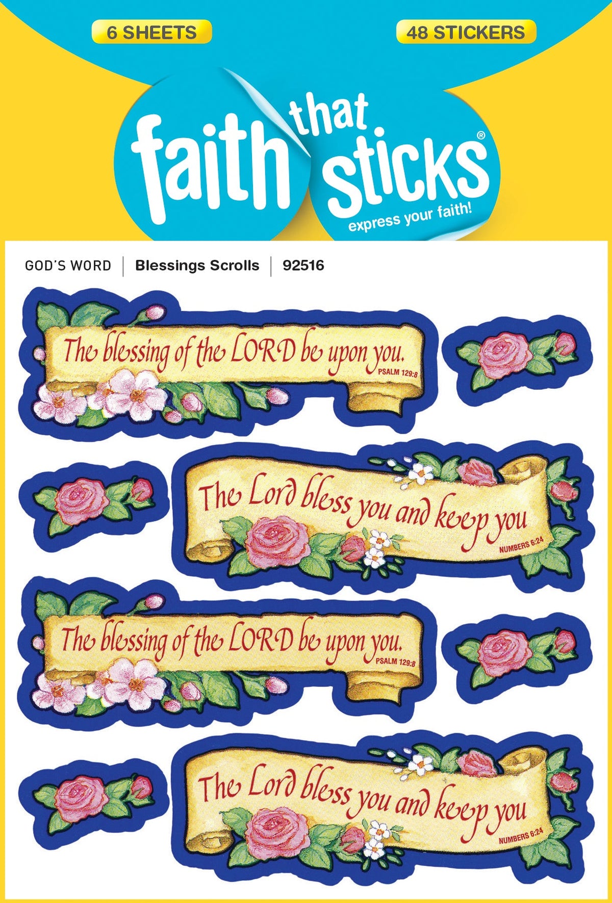 Blessings Scrolls Stickers by Tyndale