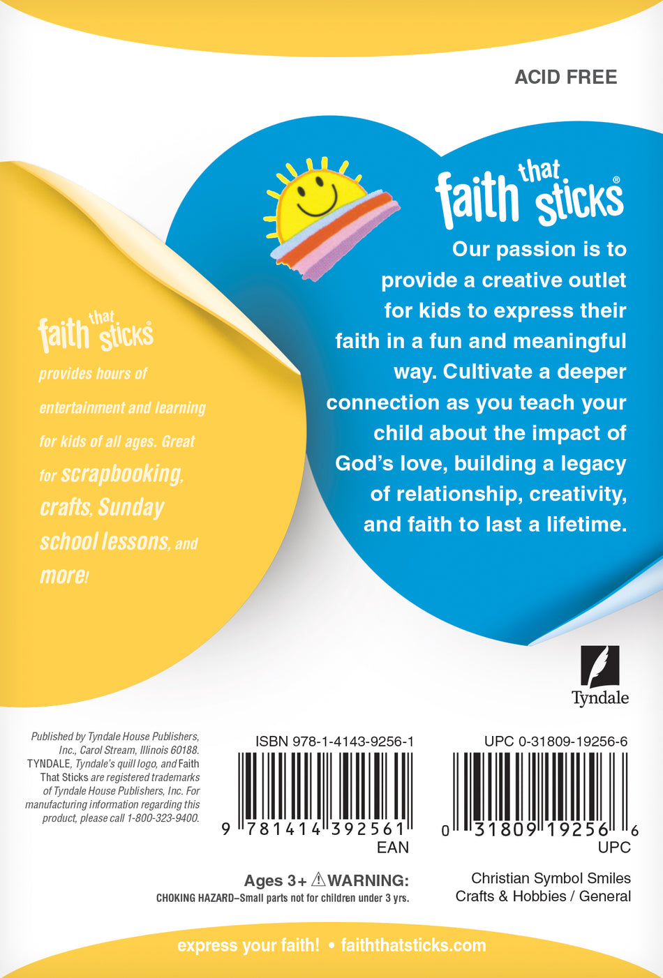 Christian Symbol Smiles Stickers by Tyndale, product view 2